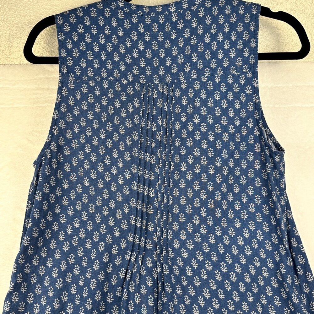 Faherty Womens Isha Basketweave Linen Dress Gobi Floral Size XS Comfy Summer - Picture 11 of 13